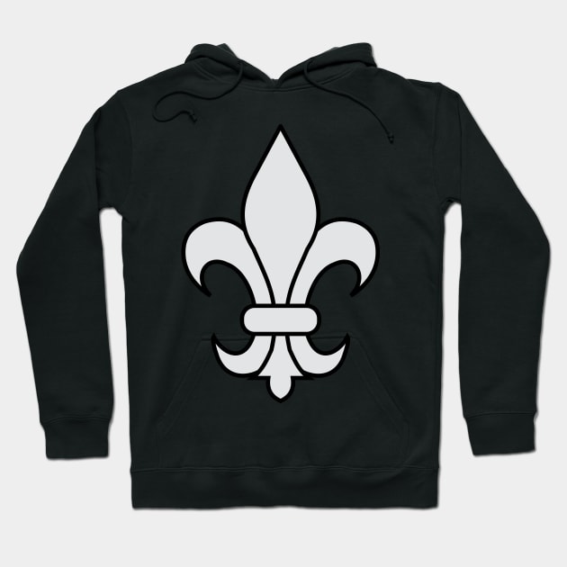 fleur de lis (silver) Hoodie by PabloDeChenez